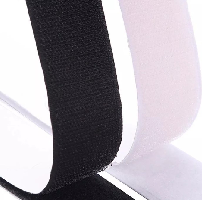 Velcro 5CM Adesivado - Preto e Branco