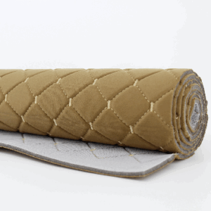 Veludo Diamante - Caramelo com Bege Natural