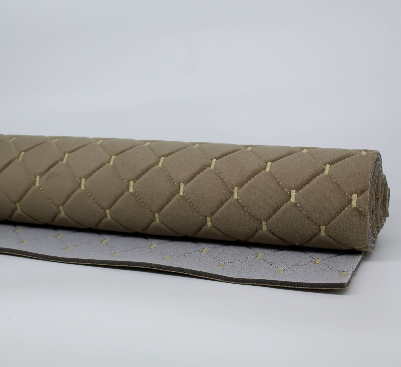 Veludo Diamante - Castor com Bege